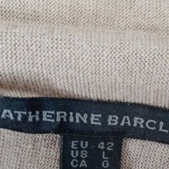 KATHERINE BARCLAY / Open Front Waterfall Cardigan Tie-dye Sz L - Picture 10 of 11